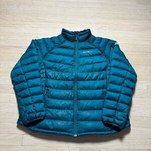 Eddie Bauer First Ascent StormDown 800 Puffer Jacket Womens 2XL Teal Goose Down